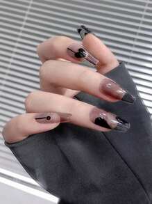 最新的厚質膏狀凝膠指甲油套裝,具有繪畫、雕刻、雕琢和調色等功能,持久耐用,易於塗抹和去除,可用於uv指甲藝術,包括1盒黑白色彩 - 黑色 - 查看 3