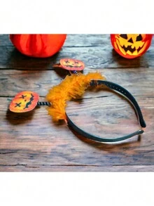 Diadema Calabaza Naranja (Temporada Hallowen) - Naranja - Ver 2