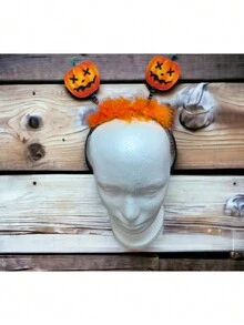 Diadema Calabaza Naranja (Temporada Hallowen) - Naranja - Ver 3