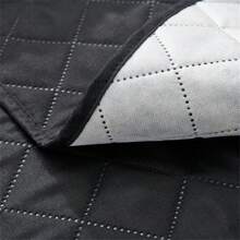 1件純色1座通用躺椅沙發墊墊防滑單人沙發套四季寵物兒童防臟沙發套 - 黑色 - 查看 2