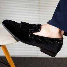 Men's Black Loafers - Stylish And Comfortable Slip-Ons For Everyday Wear Size 8 - 彩色 - 查看 5