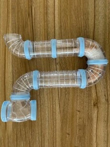 1入隨機顏色倉鼠管,探險外置管套裝創意透明diy連接隧道軌道,擴展空間,倉鼠籠配件,倉鼠玩具 - 均碼 - 查看 9