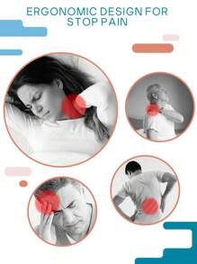 Elviros Cervical Memory Foam Pillow, Contour Pillows for Neck and Shoulder Pain, Ergonomic Orthopedic Sleeping Neck Contoured Support Pillow for Side Sleepers, Back and Stomach Sleepers - 淺灰色 - 查看 2