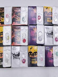 Pupilentes For Halloween Novmas Different Colors - Black and White - View 2