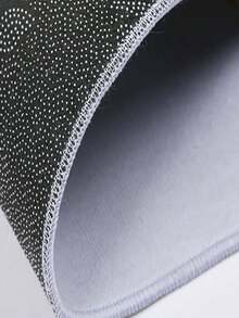 1pc Christmas Snowy Scene Round Carpet Home Decor Area Rug - Multicolor - View 5