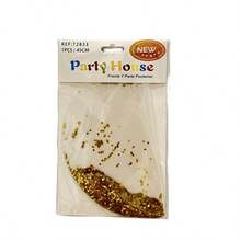 22-inch Gold Glitter Transparent Bubble Balloon - Multicolor - View 2