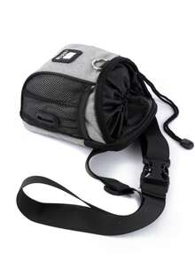 灰色攜帶式寵物訓練糧袋,多功能,適用於戶外訓練和獎勵寵物 - 灰色 - 查看 5