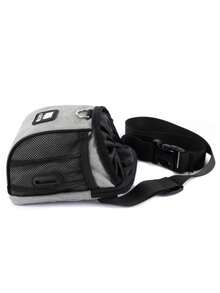 灰色攜帶式寵物訓練糧袋,多功能,適用於戶外訓練和獎勵寵物 - 灰色 - 查看 4