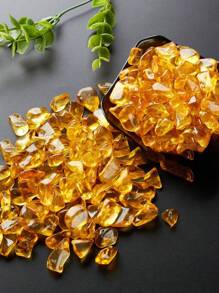 100入組天然雨花石,適用於水族箱裝飾、盆栽、神殿展示、種植土、裝飾品、風景觀石、水栽培石材,共有5種顏色 - 查看 1