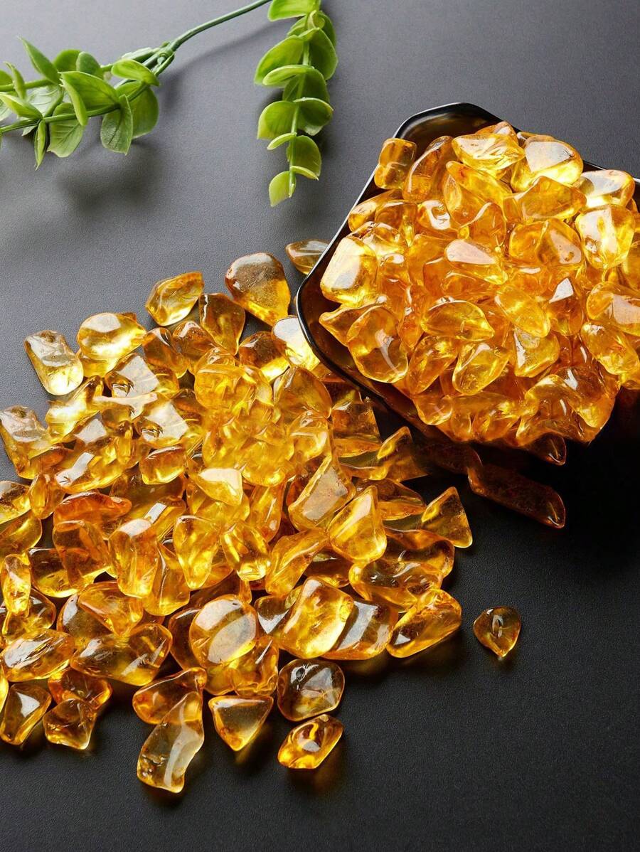 100入組天然雨花石,適用於水族箱裝飾、盆栽、神殿展示、種植土、裝飾品、風景觀石、水栽培石材,共有5種顏色 - 查看 1