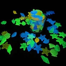 水族館風景發光發亮鵝卵石&小海螺殼(混色) - 混色 - 查看 3