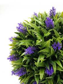 Faux Topiary Hanging Flower Ball for Holiday,Home,Wedding Decoration - Mauve Purple - View 4