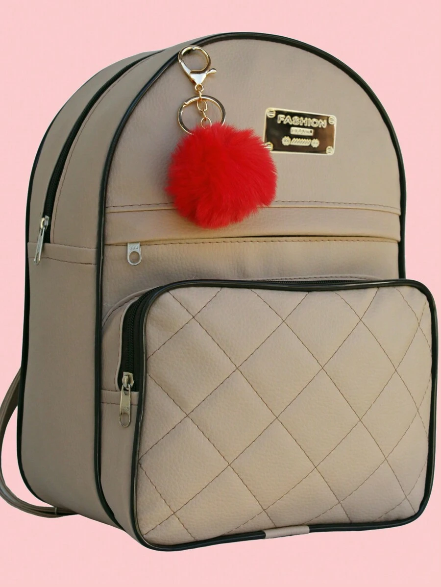 Women Satchels - 米色 - 查看 1
