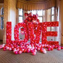 50 个/套高品质金属金色气球，12/10/5 英寸金属金色气球，用于气球花环或气球拱门作为派对装饰、生日装饰、婚礼新娘、送礼派对、性别揭示、周年纪念派对、派对装饰 - 紅色 - 查看 9