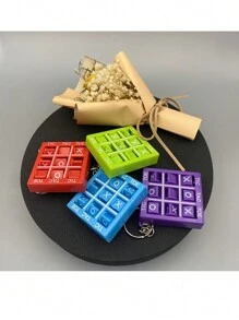 1 件井字游戏钥匙扣，圣诞节礼物的理想选择，汽车配件包魅力学校可爱哥特 Y2k - 紅色 - 查看 6