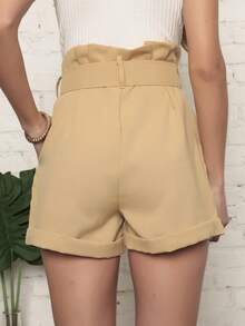 Women Shorts - 杏色 - 查看 2