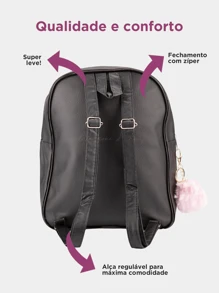 Women Fashion Backpacks - Black - View 5