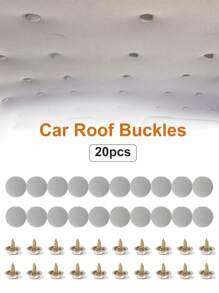 50pcs Car Ceiling/Headliner Repair Fixing Clips - Grey - View 12