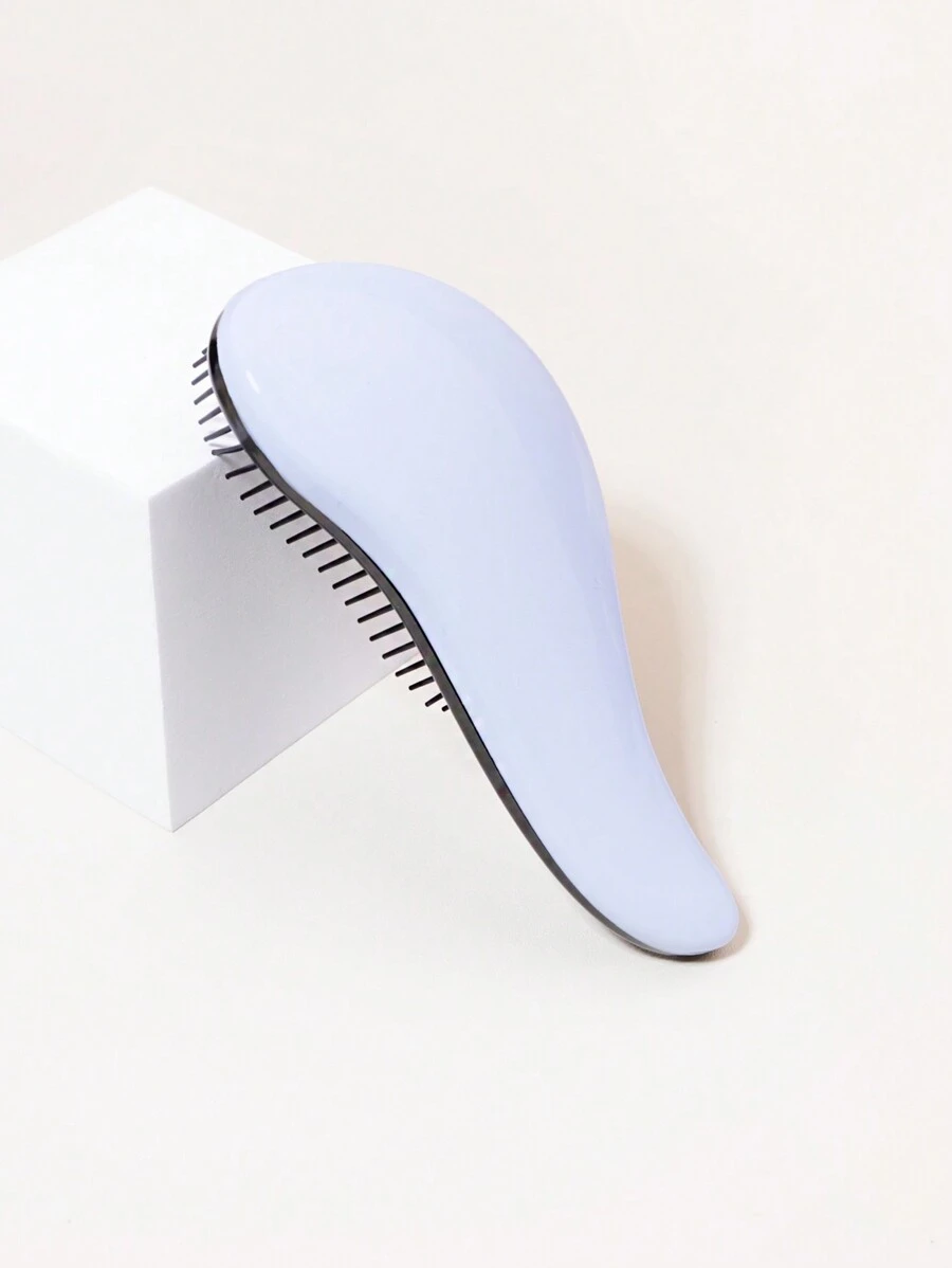 1 件头皮刷，顺发刷，适合卷发、浓密发质、自然发质、直发、细发、湿发或干发，发刷梳子 - 藍色 - 查看 1