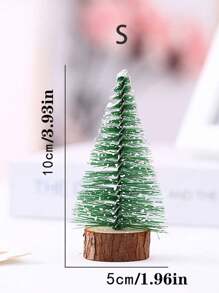 1 Miếng Mini Cây thông noel Đồ trang trí ( Tuyết tùng ) Đối với Bàn , Cửa sổ , Văn phòng , Qủa tặng , Trang trí máy tính để bàn - Nhiều màu - Xem 3