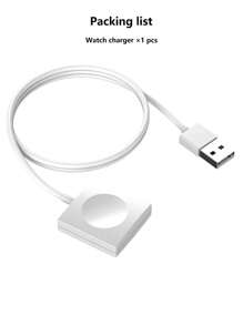 1入組無線充電器適用於Apple Watch - 白色 - 查看 9