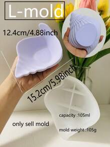 Ocean Shell Starfish Flowerpot Cement Molds Home Decor Seashell Tray Gypsum Molds Seashell Candle Cup Concrete Molds Epoxy Resin Pen Holder Molds - White - View 6