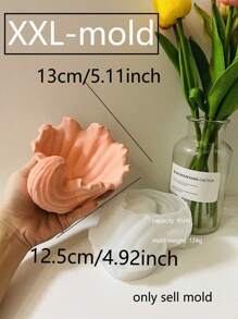 Ocean Shell Starfish Flowerpot Cement Molds Home Decor Seashell Tray Gypsum Molds Seashell Candle Cup Concrete Molds Epoxy Resin Pen Holder Molds - White - View 8