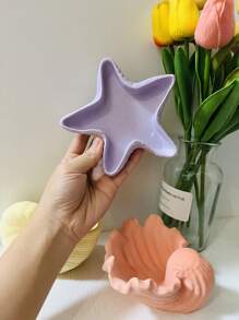Ocean Shell Starfish Flowerpot Cement Molds Home Decor Seashell Tray Gypsum Molds Seashell Candle Cup Concrete Molds Epoxy Resin Pen Holder Molds - White - View 10