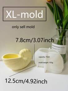 Ocean Shell Starfish Flowerpot Cement Molds Home Decor Seashell Tray Gypsum Molds Seashell Candle Cup Concrete Molds Epoxy Resin Pen Holder Molds - White - View 7