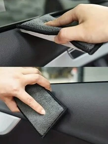 1pc car interior Cleaning sponge Microfiber towel wax sponge car cleaning tool - Multicolor - View 2