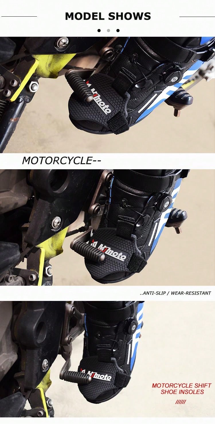 MJMOTO Motorcycle Shift Pad Rubber Boot Protective Cover Adjustable
