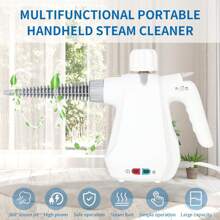 1pc Pressurized Steam Cleaner Handheld Multi-Surface Natural Steam Cleaner , Multi-Purpose Steamer for Home Use, Steamer for Cleaning Floor, Upholstery, Grout and Car,White - White - View 6