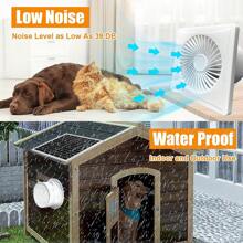 Solar Fan With Solar Panel Is Suitable For Greenhouse, Shed Ventilation And Cooling - White - View 8
