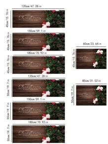 1 件装主题地垫，家用卡通长款厨房地毯，防滑防污门垫，生日家居装饰、圣诞节装饰、房间装饰、冬季节日最佳礼物 - 棕色 - 查看 2