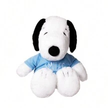 Miniso Snoopy Birthday Party Series Toy-Sitting Plush Doll Cute Pillow Sofa Pillow Doll Ornaments(Snoopy) - White - View 4