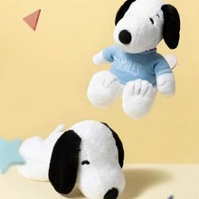 Miniso Snoopy Birthday Party Series Toy-Sitting Plush Doll Cute Pillow Sofa Pillow Doll Ornaments(Snoopy) - White - View 2