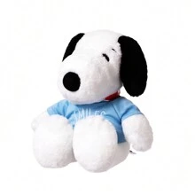 Miniso Snoopy Birthday Party Series Toy-Sitting Plush Doll Cute Pillow Sofa Pillow Doll Ornaments(Snoopy) - White - View 5