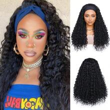 無劉海假髮合成機織假髮 - 黑色 - 查看 1