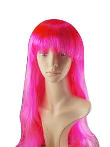 Pelucas Rosa Para Fiesta De Disfraces, Peluca De Pelo Corto - Rosa - Ver 4