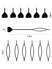 6件套快速串珠工具，用于在头发上编珠，女士串珠工具，可用于编发、扎马尾辫，6件套黑色情人节礼物，发饰，美发工具 - 黑色 - 查看 2