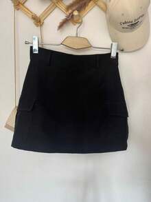 Women Shorts - 黑色 - 查看 5