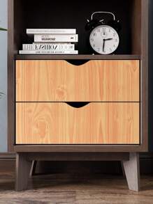 1入組木紋接觸紙自粘式木紋壁紙,廚房櫥櫃舊家具櫥台木材貼面 - 黃色 - 查看 8