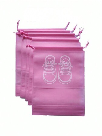 5 piezas Bolsa con cordón Bolsa de almacenamiento de zapatos Organizador de armario Bolsa portátil de viaje No tejido Bolsillo impermeable Ropa clasificada Colgar Bolsa de viaje Bolsa de equipaje Bolsa de almacenamiento de zapatos Bolsa de organizador de viaje Esencial de viaje para playa Vacaciones de verano Vuelta a la escuela Bolsa escolar