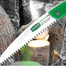 LAOA 1pc Folding Saw, 10 Inch Rugged Blade Hand Saw 250mm, Best For Camping, Gardening, Hunting | Cutting Wood, PVC, Bone, Pruning Saw With Ergonomic Non-Slip Handle Design,Garden Tools, Gardening Tools For Garden - Green - View 2