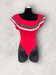 BLUSA MEXICANA BODY PATRIO NOCHE MEXICANA - Rojo - Ver 2