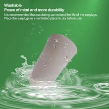 5 Pairs Soundproof Sleep Earplug, Special Silent Soft Rebound For Sleep, Noise Protection For Students,Device Earplugs For Sleep Work Study Lunch Break - Grey - View 2