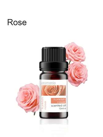 10 ml aromaterapi eterisk olja - ros, lämplig för aromaterapimaskiner, spisar, lampor, diffusorer och rumsrökelse