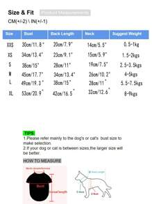 1pc Autumn/Winter New Arrival Pet Clothes In Coffee Color – Different Styles Available - Fashionable & Classic Solid Color Warm Sweatshirt For Chihuahua, Poodle, Bichon Frise - Coffee Brown - View 6