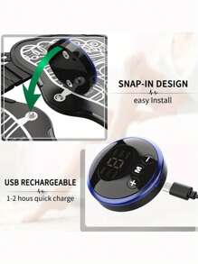 1 Piece Foot Massager Pulse Foot Massage Equipment Physical Therapy Acupoint Foot Massage Machine Foot Massage Mat Suitable For Home Office Workers Students Adults - Black - View 5