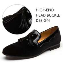 Men's Black Loafers - Stylish And Comfortable Slip-Ons For Everyday Wear Size 8 - 彩色 - 查看 3